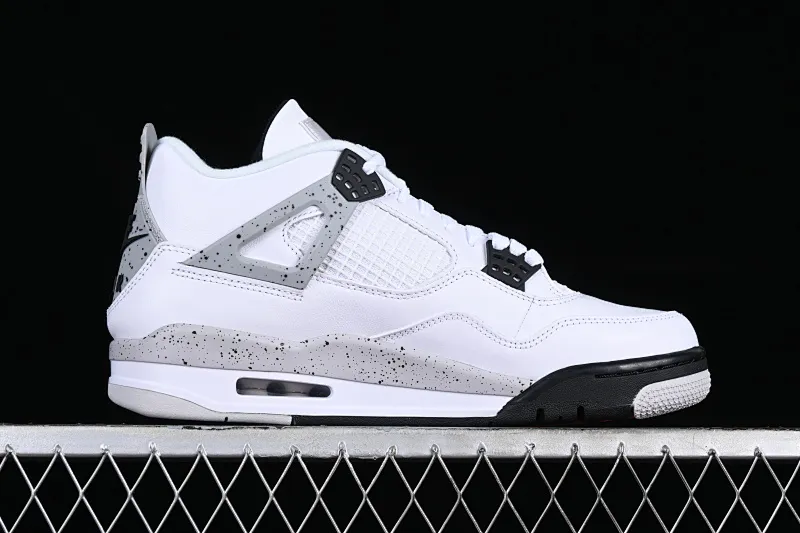All categories Air Jordan Jordan series basketball shoes Air Jordan 4 GX foreign trade version Air Jordan 4 Retro "White Cement" AJ4 Joe 4 white cement white gray 840606-192
